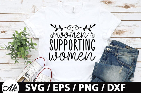 Women supporting women SVG SVG akazaddesign 