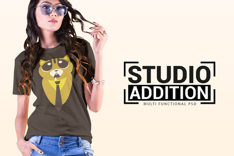 Women T-Shirt Mock-Up Mock Up Photo SH_Tee store 