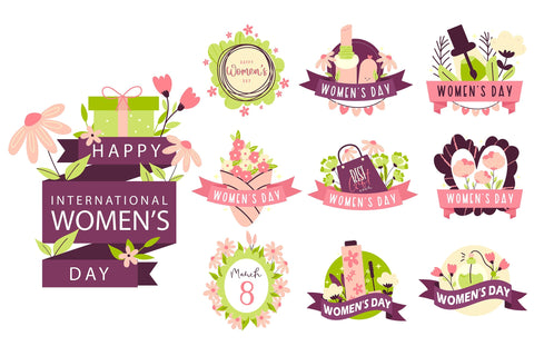 Women's Day Bundle | Stickers, Cards, Clipart Bundle SVG dapiyupi store 