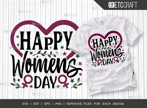 Women's Day Bundle Vol-01 | Happy Women's Day Svg | March 8 Svg | Women Svg | Girl Day Svg | Women's Day Quote Design SVG ETC Craft 
