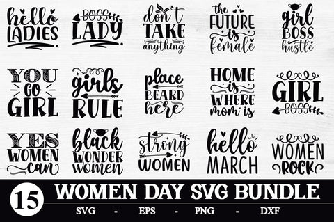 Women's Day SVG Bundle SVG Svgcraft 