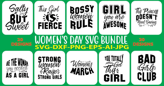 Women's Day SVG Bundle SVG Syaman 