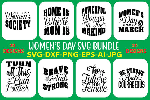 Women's Day SVG Bundle SVG Syaman 