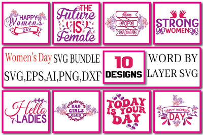 Women's Day SVG Bundle Vol. 1 SVG Craftlabsvg24 