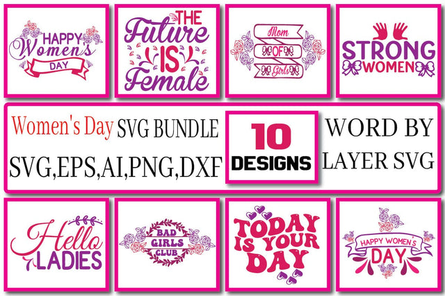 Women's Day SVG Bundle Vol. 1 SVG Craftlabsvg24 
