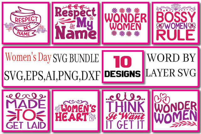 Women's Day SVG Bundle Vol. 2 SVG Craftlabsvg24 
