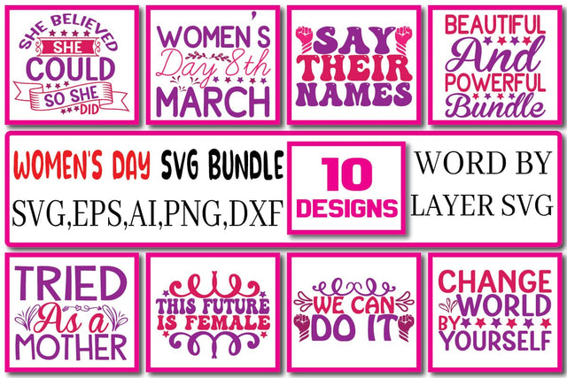 Women's Day SVG Bundle Vol. 3 SVG Craftlabsvg24 