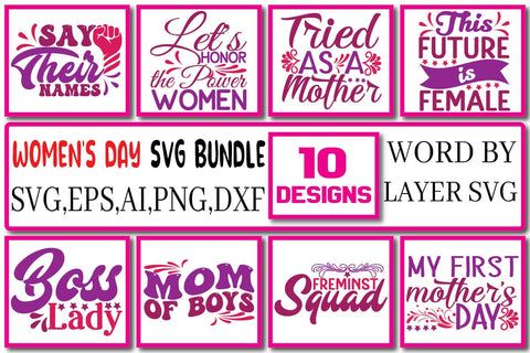 Women's Day SVG Bundle Vol. 4 SVG Craftlabsvg24 