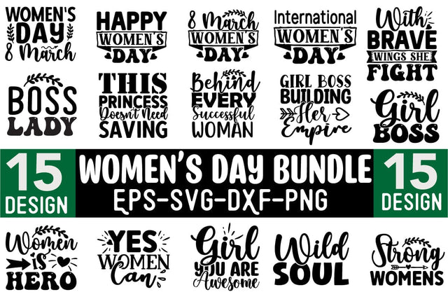 Women's Day SVG Design Bundle SVG CraftingStudio 