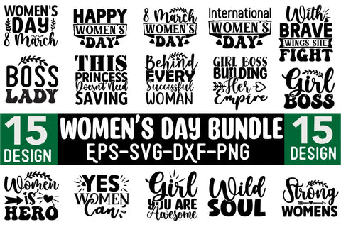 Women's Day SVG Design Bundle SVG CraftingStudio 