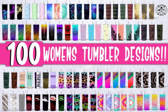 Womens HUGE Skinny Tumbler Sublimation Bundle|Tumbler PNG Sublimation Last Frontier Design Co. 