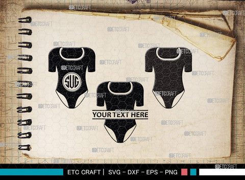 Womens Monogram, Womens Swimsuit Silhouette, Swimwear Svg, Short Sleeve Bodysuit Svg, Girl Swimsuit Svg, Bathing Suit Svg, Stylish Swimsuit Svg, Womens Swimsuit Svg, SB00045 SVG ETC Craft 