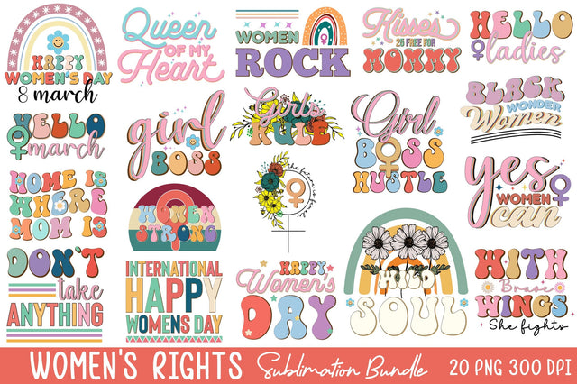 Women's Rights Sublimation Bundle Sublimation Rupkotha 