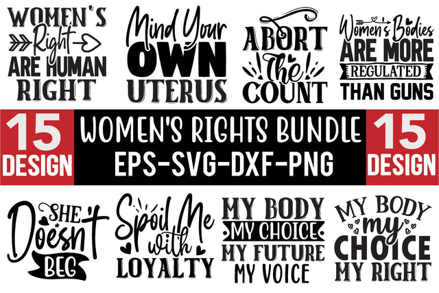 Women's Rights SVG Design Bundle SVG CraftingStudio 