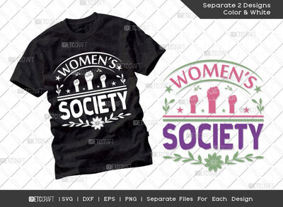 Womens Society Svg Cut File | International Women's Day Svg | Dxf | Eps | Png | Tshirt Design SVG ETC Craft 