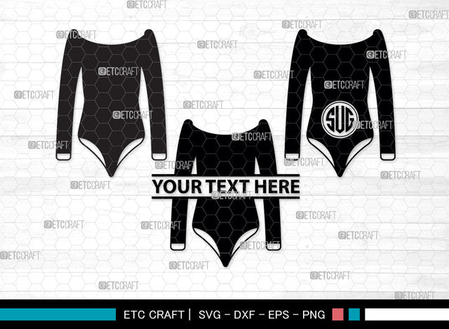 Womens Swimsuit Monogram, Womens Swimsuit Silhouette, Swimwear Svg, Long Sleeve Bodysuit Svg, Girl Swimsuit Svg, Bathing Suit Svg, Stylish Swimsuit Svg, Womens Swimsuit Svg, SB00001 SVG ETC Craft 