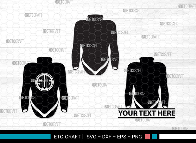 Womens Swimsuit Monogram, Womens Swimsuit Silhouette, Swimwear Svg, Long Sleeve Bodysuit Svg, Girl Swimsuit Svg, Bathing Suit Svg, Stylish Swimsuit Svg, Womens Swimsuit Svg, SB00001 SVG ETC Craft 