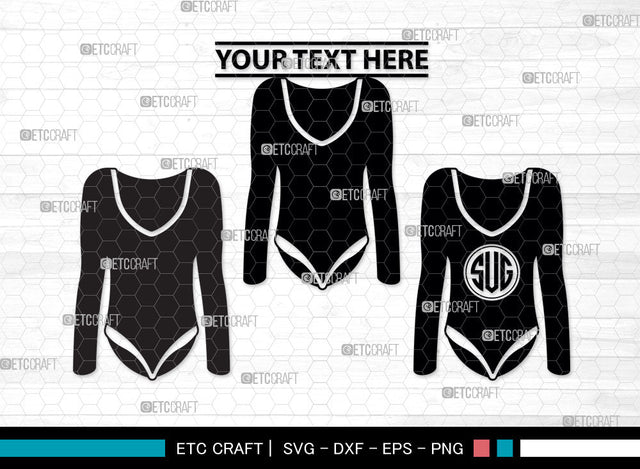 Womens Swimsuit Monogram, Womens Swimsuit Silhouette, Swimwear Svg, Long Sleeve Bodysuit Svg, Girl Swimsuit Svg, Bathing Suit Svg, Stylish Swimsuit Svg, Womens Swimsuit Svg, SB00001 SVG ETC Craft 
