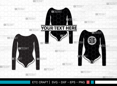 Womens Swimsuit Monogram, Womens Swimsuit Silhouette, Swimwear Svg, Long Sleeve Bodysuit Svg, Girl Swimsuit Svg, Bathing Suit Svg, Stylish Swimsuit Svg, Womens Swimsuit Svg, SB00001 SVG ETC Craft 