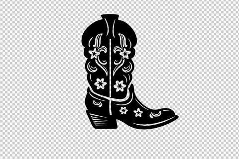Women's western boot 2, SVG file SVG Boertiek 