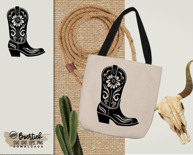 Women's western boot 3, SVG file SVG Boertiek 