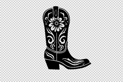 Women's western boot 3, SVG file SVG Boertiek 