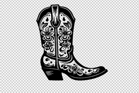 Women's western boot 4, SVG file SVG Boertiek 