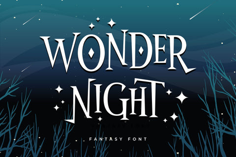 Wonder Night Font Arterfak Project 