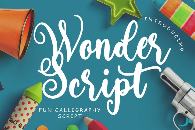 Wonder Script Fun Calligraphy Font Creatype Studio 