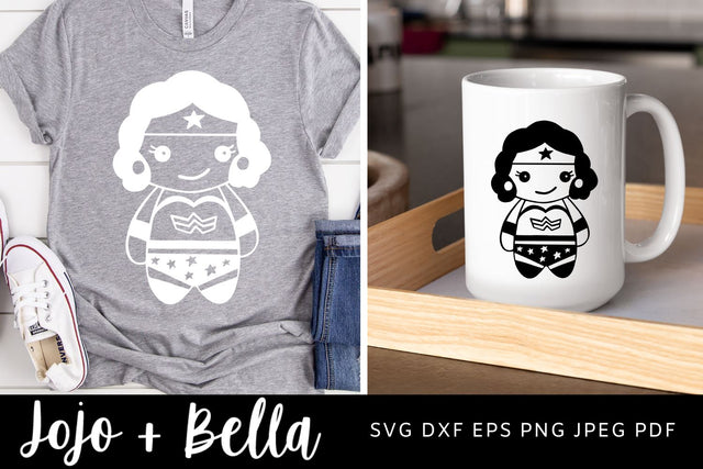 Wonder Woman Svg, Baby Womer Woman SVG, Super Hero Cricut Cut File, Wonder Woman SVG Files, Independent Woman SVG SVG Jojo&Bella 
