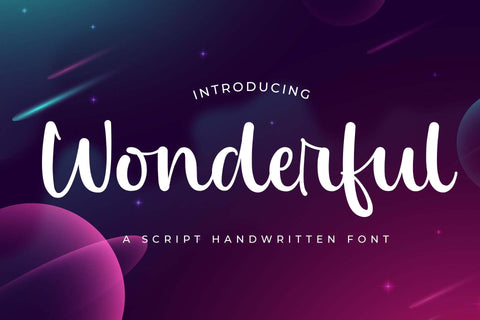 Wonderful Font love script 