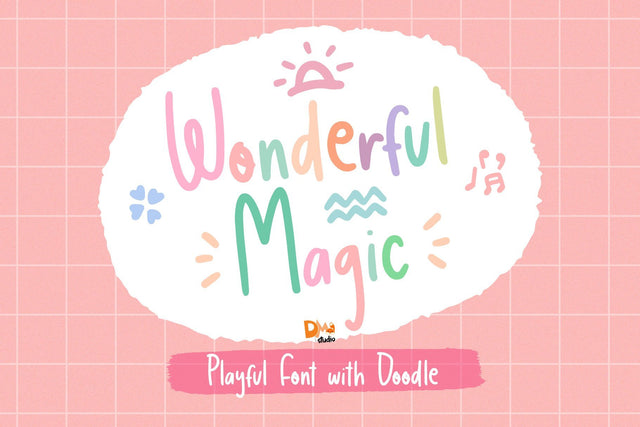 Wonderful Magic Font Dm Letter Studio 