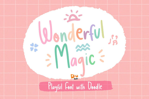 Wonderful Magic Font Dm Letter Studio 