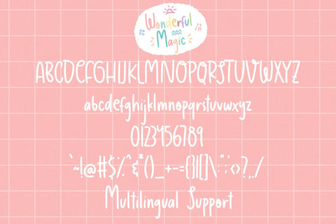 Wonderful Magic Font Dm Letter Studio 