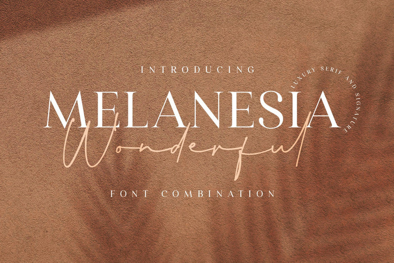 Wonderful Melanesia - Font Duo Font Arterfak Project 