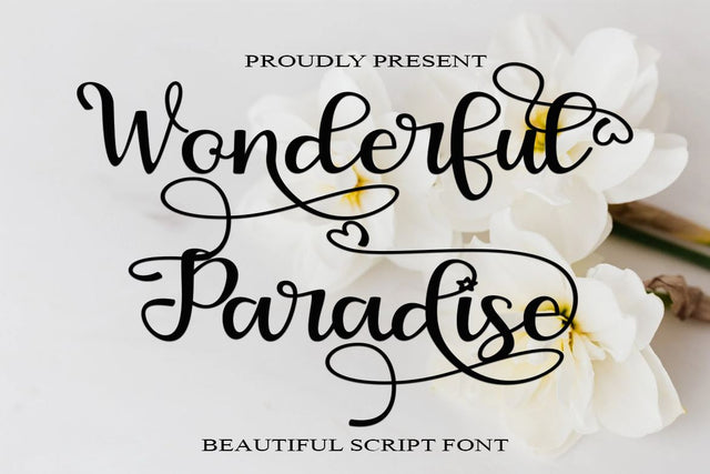 Wonderful Paradise Font Supersemar Letter 