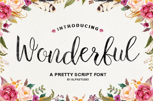 Wonderful Script Youngtype 