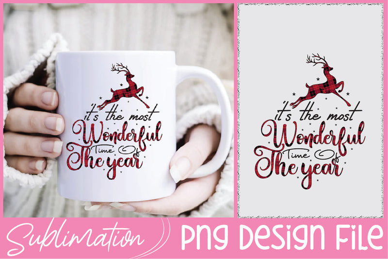 Wonderful Time Christmas Sublimation Sublimation Creativeart88 