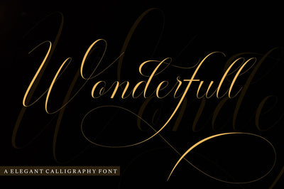 Wonderfull Script Font muhammadzeky 