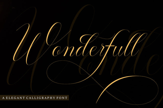 Wonderfull Script Font muhammadzeky 