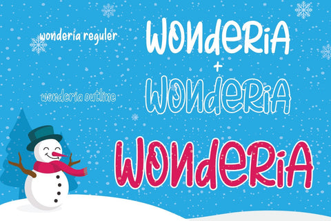 Wonderia Font studioalmeera 