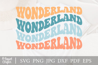 Wonderland svg, Winter Wonderland Svg, wavy style Stacked Svg, Let it Snow Svg, Snow Svg, Winter Sign Svg, Cozy svg SVG Fauz 