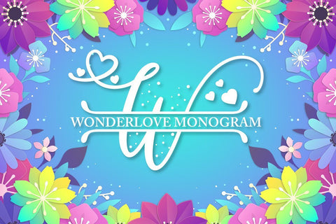Wonderlove Monogram Font studioalmeera 