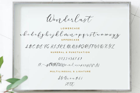 Wonderlust Calligraphy Modern Font Creatype Studio 