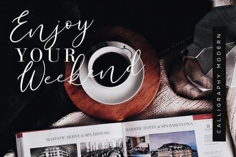 Wonderlust Calligraphy Modern Font Creatype Studio 