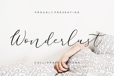 Wonderlust Calligraphy Modern Font Creatype Studio 
