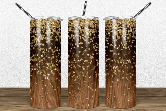 Wood 2oz Skinny Tumbler Sublimation Sublimation Marlene Campos 