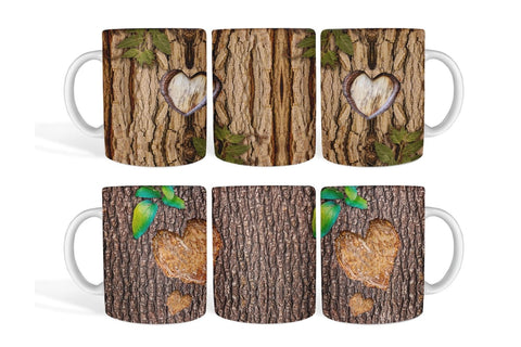Wood Bark Mug Sublimation Sublimation SvgOcean 