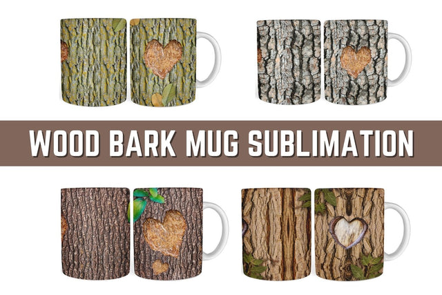 Wood Bark Mug Sublimation Sublimation SvgOcean 