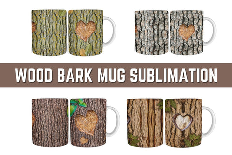 Wood Bark Mug Sublimation Sublimation SvgOcean 
